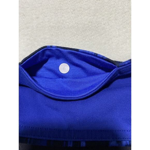 Lululemon Wunder Under Crop III Leggings 6 Reversible Black Sapphire Blue - Picture 4 of 10